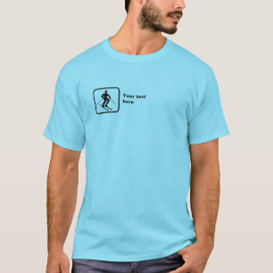 Skier -- Small Logo -- Customizable T-Shirt