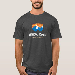 Skier Snow Goggles Skiing Mountain T-Shirt