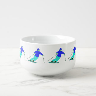 Skier Snow Skiing   Soup Mug