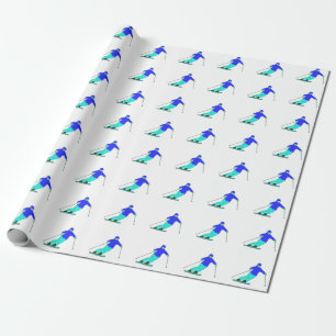 Skier Snow Skiing  Wrapping Paper
