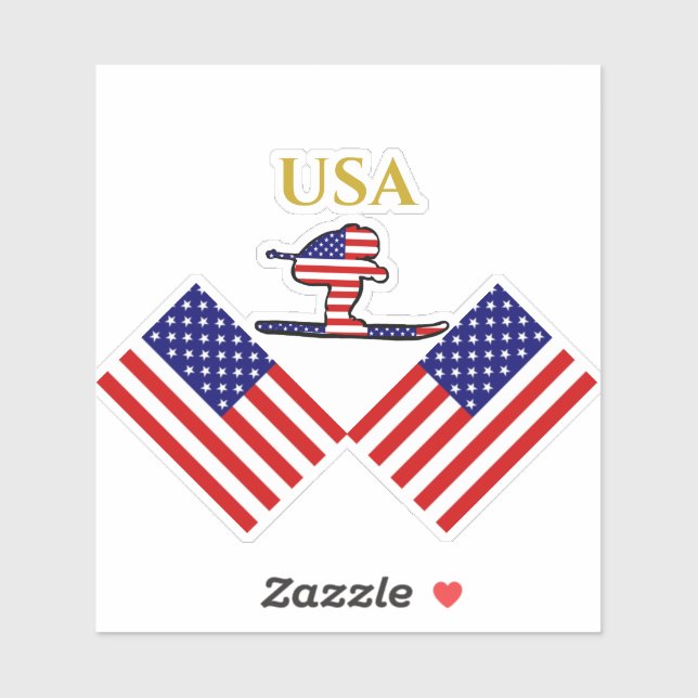 SKIER STICKER (Sheet)