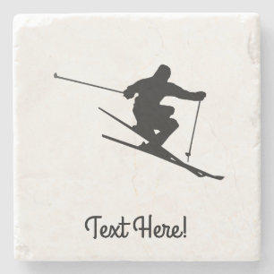 Skier Stone Coaster