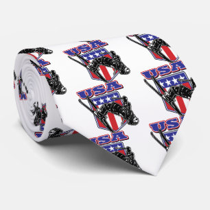 Skier USA Neck Tie