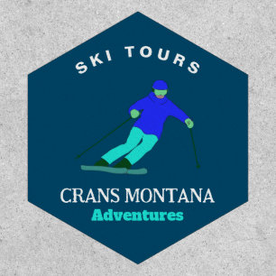 Skier Winter Sport Ski Adventures Personalized Patch