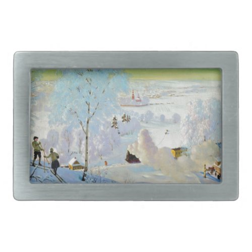 Skiers 1919 belt buckle