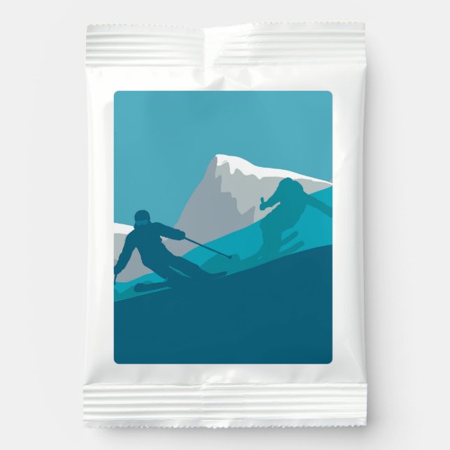 Skiers Alpine Skiing Sport Ski Party   Margarita Drink Mix (Front)
