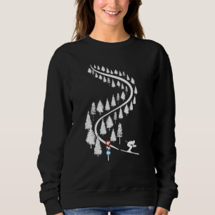 Skiers Apres Ski Powder In Deep Snow Cool Ski Sweatshirt