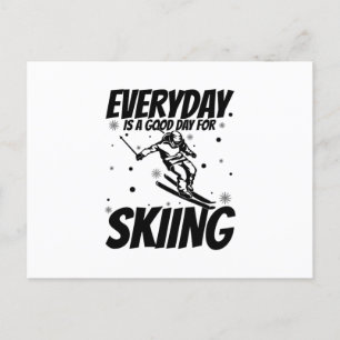 Skiers Apres-ski Skiing Ski Slopes Vacation Gift Postcard