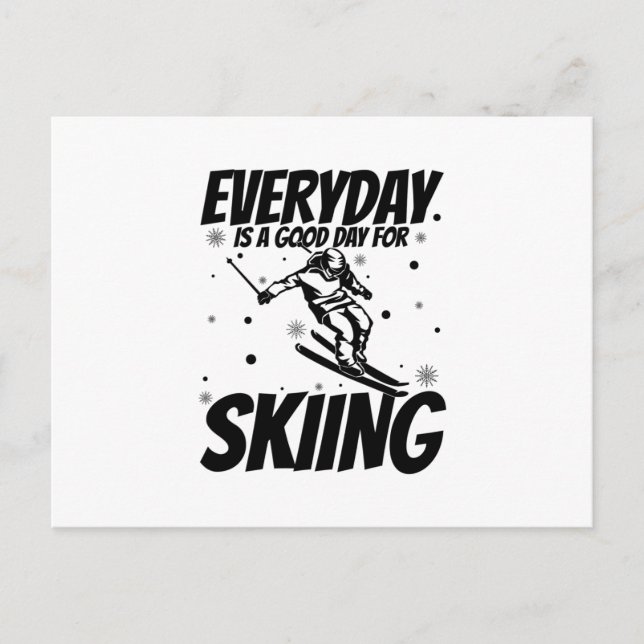 Skiers | Apres-ski Skiing Ski Slopes Vacation Gift Postcard (Front)