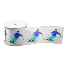 Skiers Downhill Skiing 