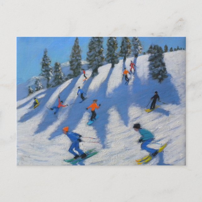 Skiers Lofer 2010 Postcard (Front)
