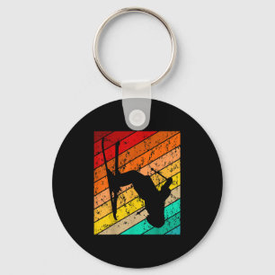 Skiers, Skiing, Skiing, Winter Sports, Vintage, Re Keychain