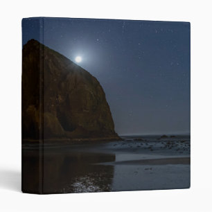 Skies Above Haystack Rock   Cannon Beach, Oregon 3 Ring Binder