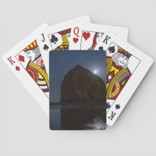 Skies Above Haystack Rock   Cannon Beach, Oregon Poker Cards