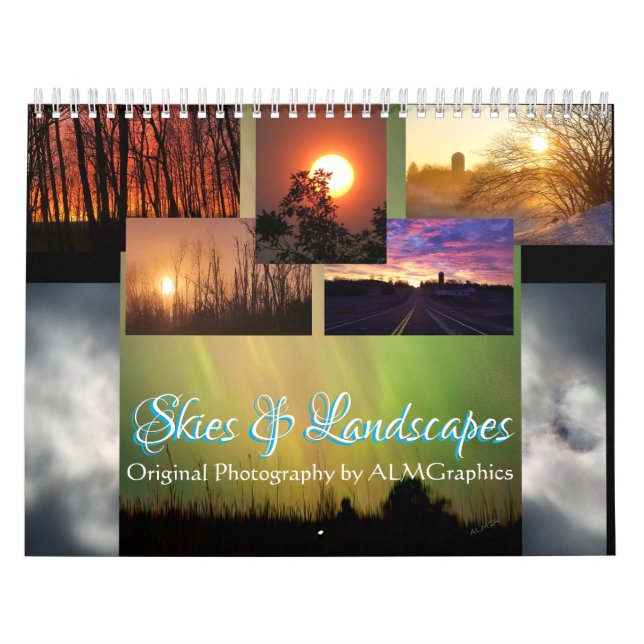 Skies & Landscapes Photography - customizable Calendar (Cover)