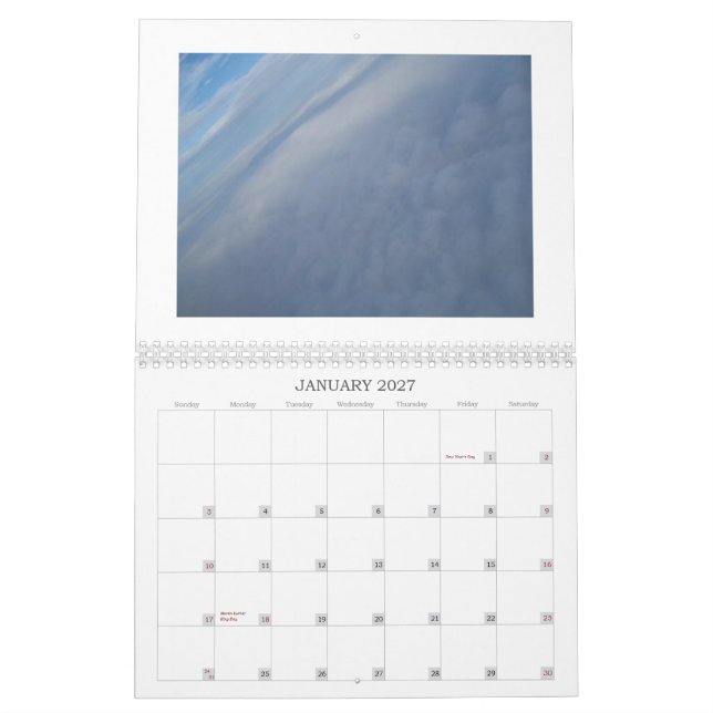 Skies - Seas - Scenery Calendar (Jan 2027)