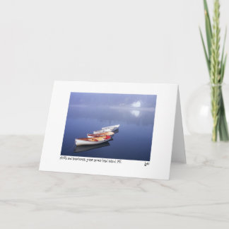 skiffs and boathouse card