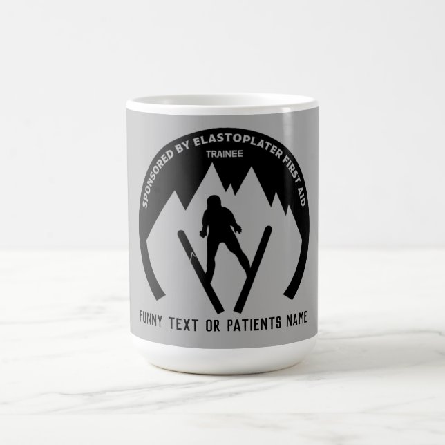 Skiing Accident Get Well Soon  Color Morph Mug (Center)