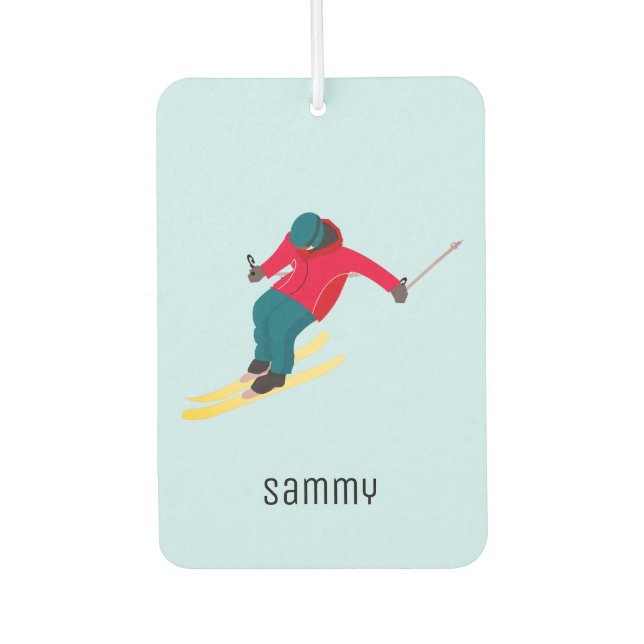 Skiing Air Freshener (Front)