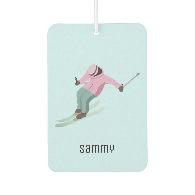 Skiing Air Freshener (Front)