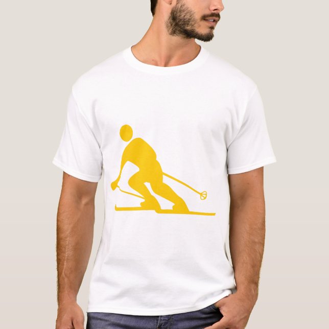 Skiing - Amber T-Shirt (Front)