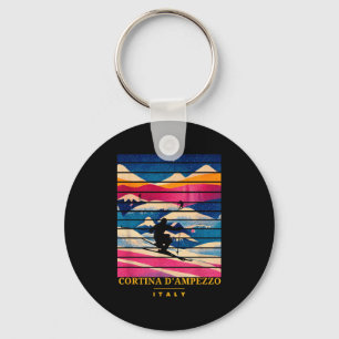 Skiing And Apres Ski - Winter Sports Cortina Dampe Keychain