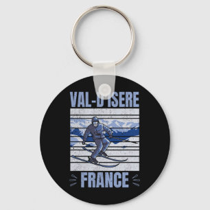Skiing And Apres Ski - Winter Sports Val-d'isere  Keychain