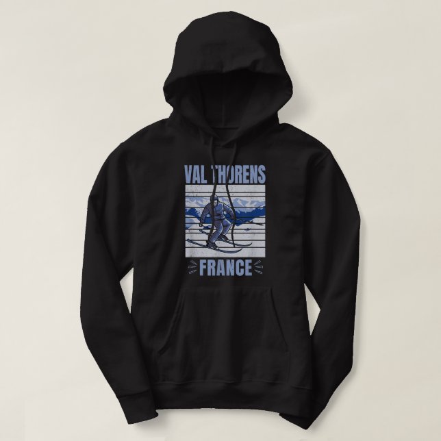 Skiing and Apres Ski - Winter Sports Val Thorens,  Hoodie (Design Front)