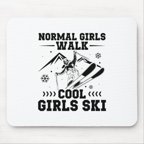 Skiing  Apres_ski Skier Snow Sports Ski Gifts Mouse Pad