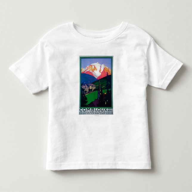 Skiing at Combloux Promotional Poster Toddler T-shirt (Front)
