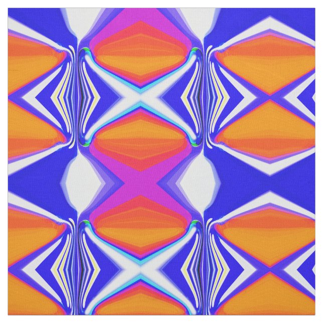 Skiing at sunset fabric (Swatch)