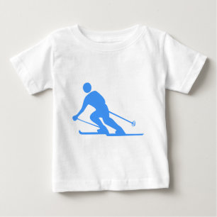 Skiing - Baby Blue T-Shirt