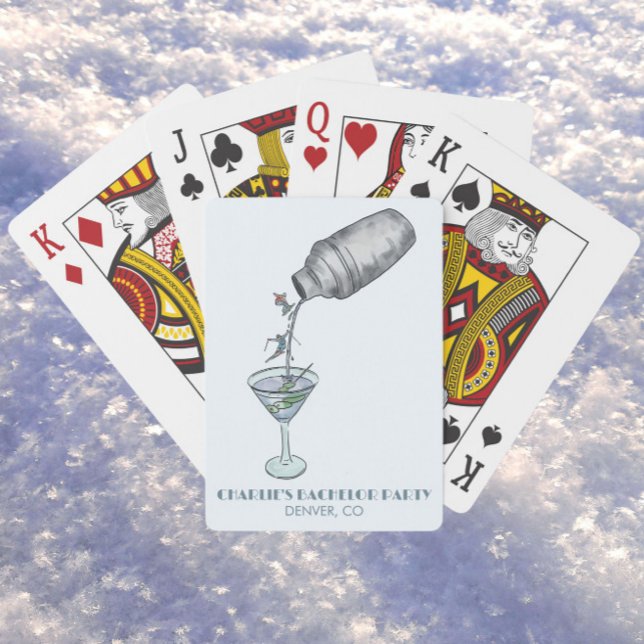 skiing bachelor party  poker cards (Creator Uploaded)