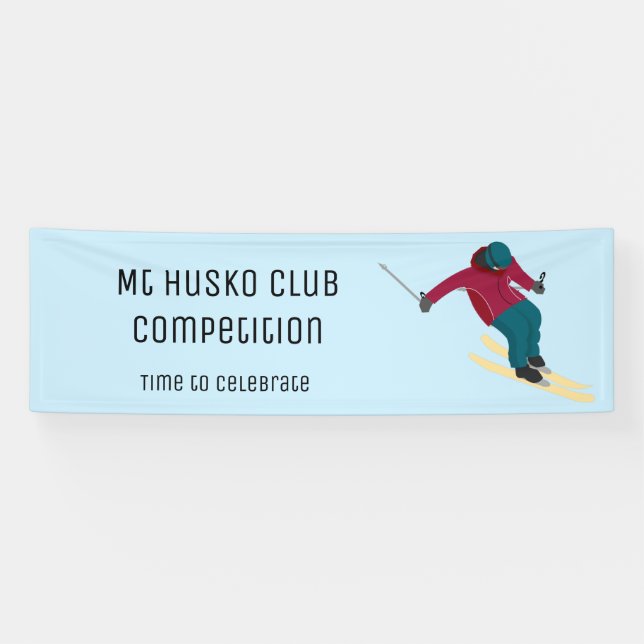 Skiing Banner (Horizontal)