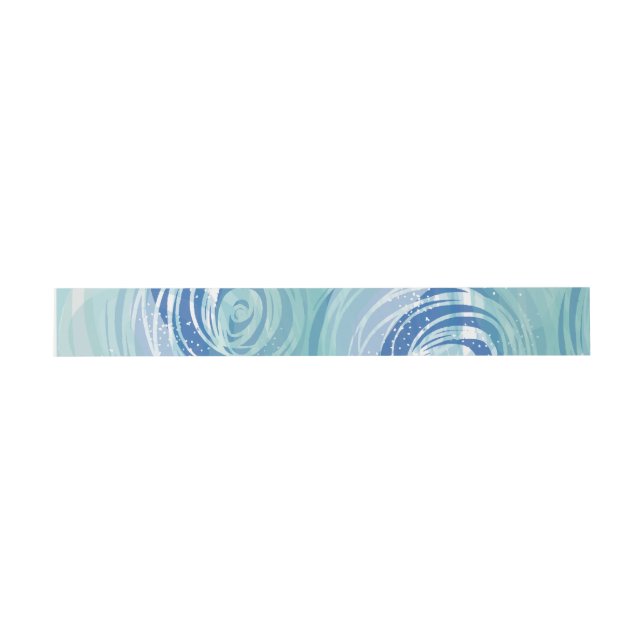 SKIING Bat Mitzvah Belly Band Wrap (Flat)