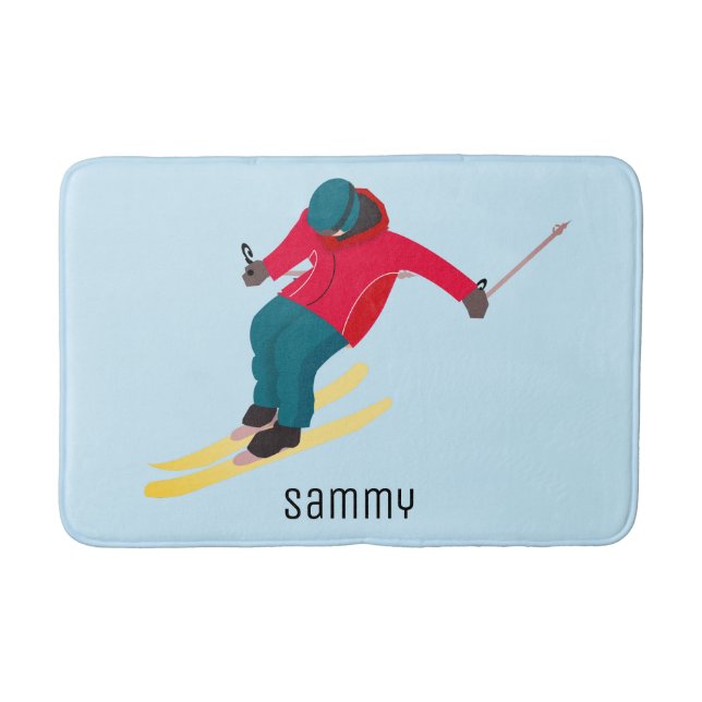 Skiing Bath Mat (Front)