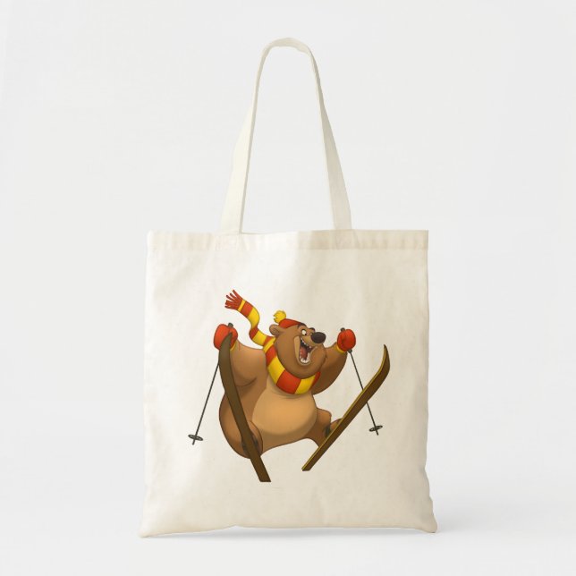 Skiing Bear Bag (Front)
