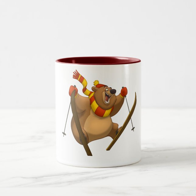 Skiing Bear Mug (Center)