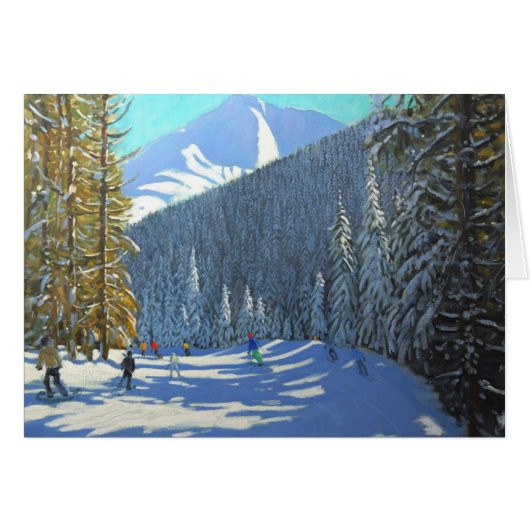 Skiing Beauregard La Clusaz 2012 Cards (Front Horizontal)
