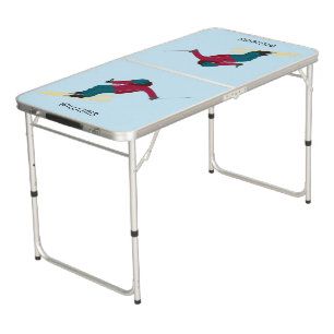 Skiing Beer Pong Table
