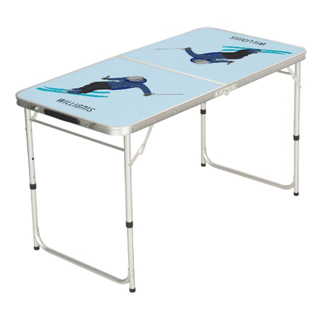 Skiing Beer Pong Table (Angled)