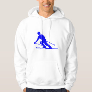 Skiing - Blue Hoodie
