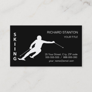 Skiing Business Card