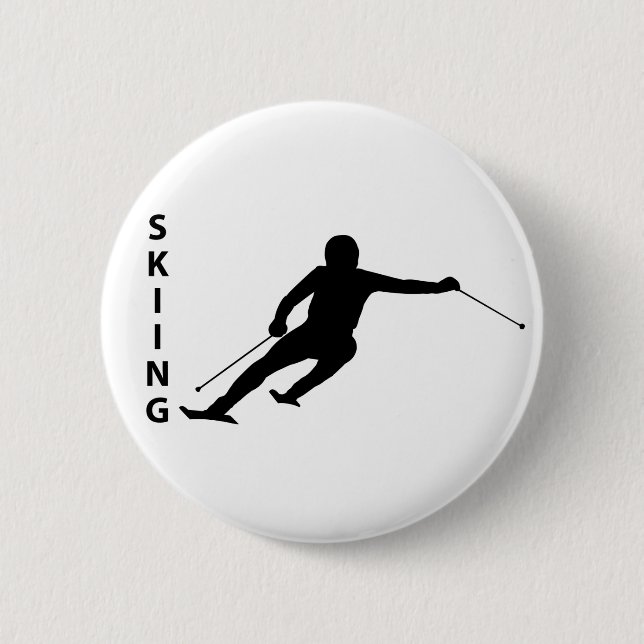 Skiing Button (Front)