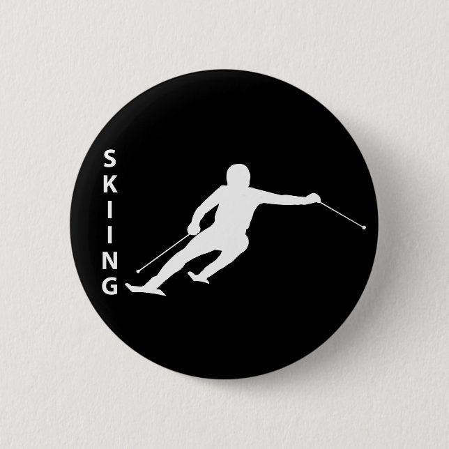 Skiing Button (Front)