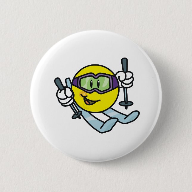 Skiing Button (Front)