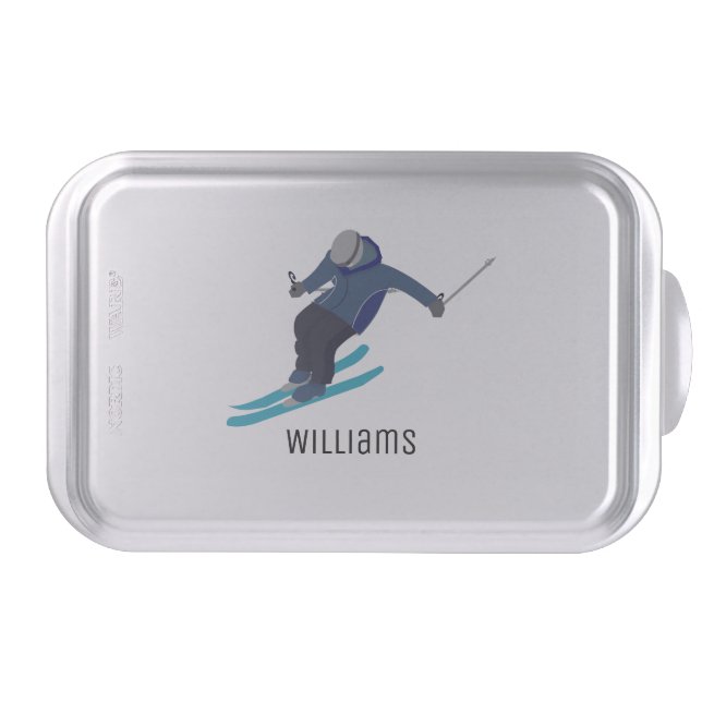 Skiing Cake Pan (Front)