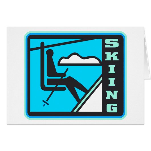 Skiing Cards (Front Horizontal)
