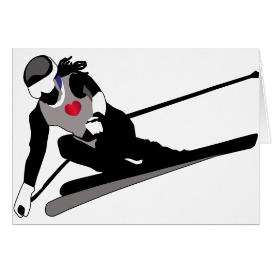 Skiing Cards (Front Horizontal)