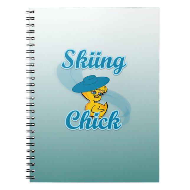 Skiing Chick #3 Notebook (Front)